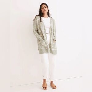 NWT Striped Marlton Side-Button Cardigan Sweater medium